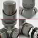DELTA-CR-MGP-FINISH - Delta Corner TRV Metallic Grey Thermostatic Radiator Valve DELTA-CR-MGP-FINISH - Delta Corner TRV Metallic Grey Thermostatic Radiator Valve